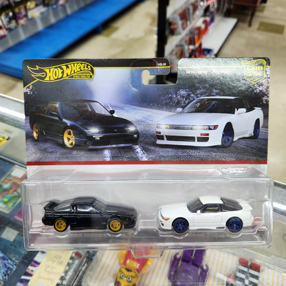 Hot Wheels Premium - Car Culture - 2 Pack - 96 Nissan 180SX Type X/Nissan SilEighty
