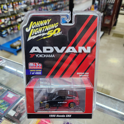 Johnny Lightning - Honda 1990 CRX 'ADVAN Yokohama' - 1:64 Scale”