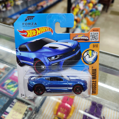 Hot Wheels - 2016 Camaro SS (Dark Blue) - Short Card