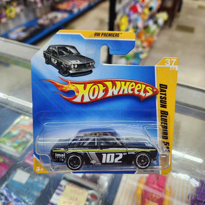 Hot Wheels - Datsun Bluebird 510 #102 (Black) (2009) - Short Card
