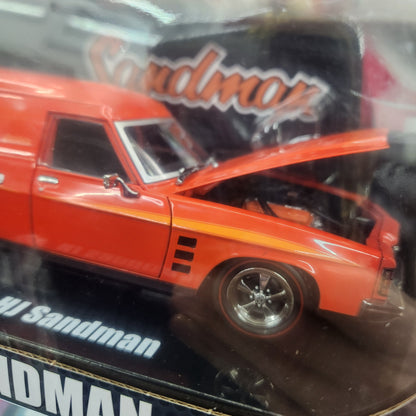 DDA - Holden 1975 HJ Sandman Panel Van (Mandarin Red) - 1:24 Scale