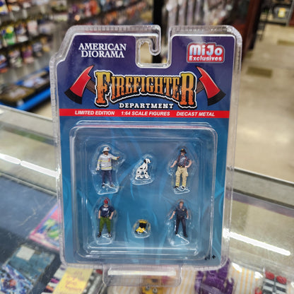 American Diorama - Diecast Figures - Fire Fighters #2 - 1:64 Scale