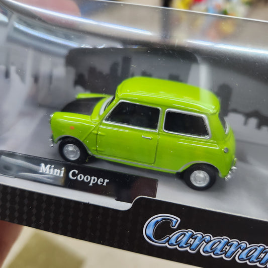 Cararama - Mini Cooper 'Mr Bean' (Lime/Black) - 1:43 Scale