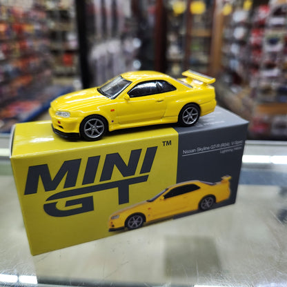 MiniGT - Nissan Skyline GT-R (34) V-Spec Lighting Yellow