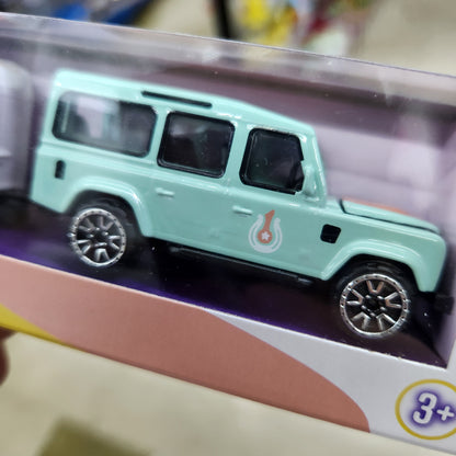 Majorette - Pink Drivez - Land Rover Defender 110 + Horse Trailer