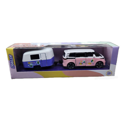 Majorette - Pink Drivez - Volkswagen ID Buzz + Eriba Puck Caravan