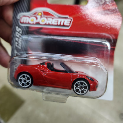 Majorette - Street Cars - Alfa Romeo 4C Spyder (Red) - Short Card