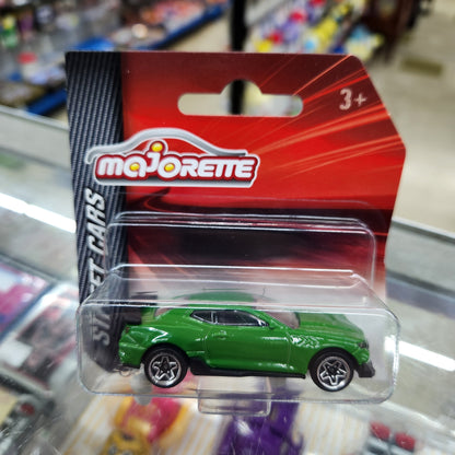 Majorette - Street Cars - Chevrolet Camaro (Green) - Short Card