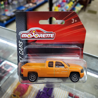 Majorette - Street Cars - Chevrolet Silverado (Orange) - Short Card