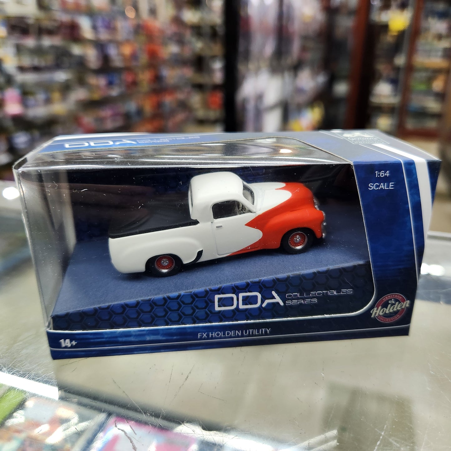 DDA - Holden 1948 FX Utility (White / Red) - 1:64 Scale