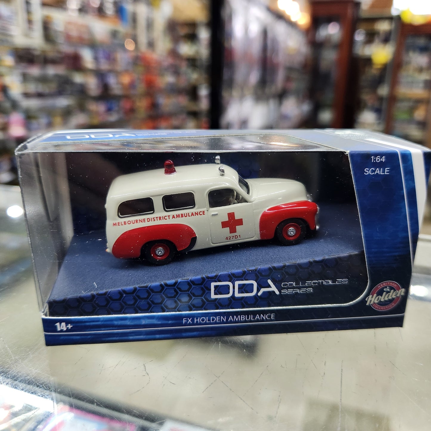 DDA - Holden 1955 FX Ambulance (Red/White) - 1:64 Scale