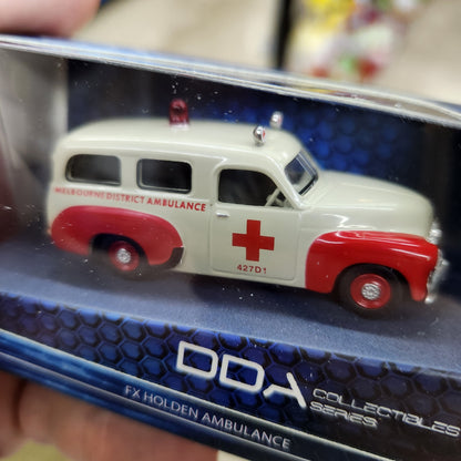 DDA - Holden 1955 FX Ambulance (Red/White) - 1:64 Scale