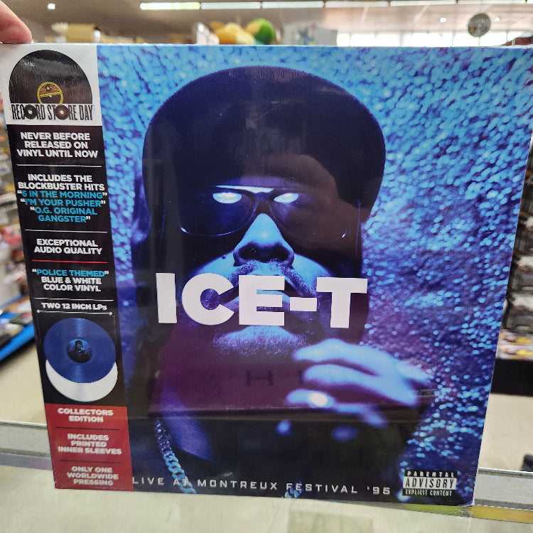 NEW - Ice-T, Live at The Miles Davis Hall - Montreux 1995 (Blue/White) 2LP - RSD2025