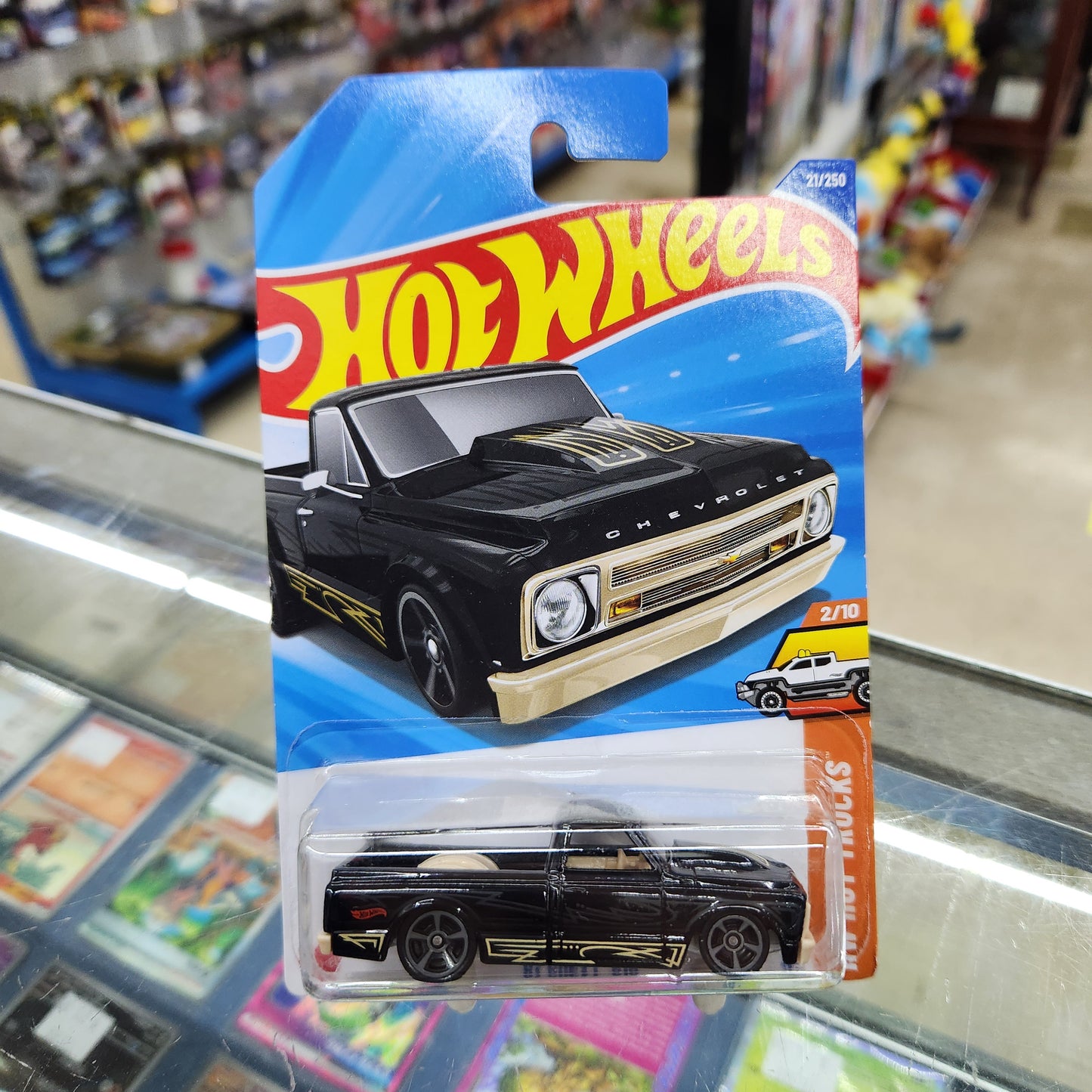 Hot Wheels - '67 Chevy C10 (Black) - Long Card