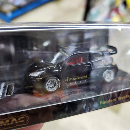 Tarmac Works - Toyota Pandem Yaris GR (Black) - 1:64 Scale