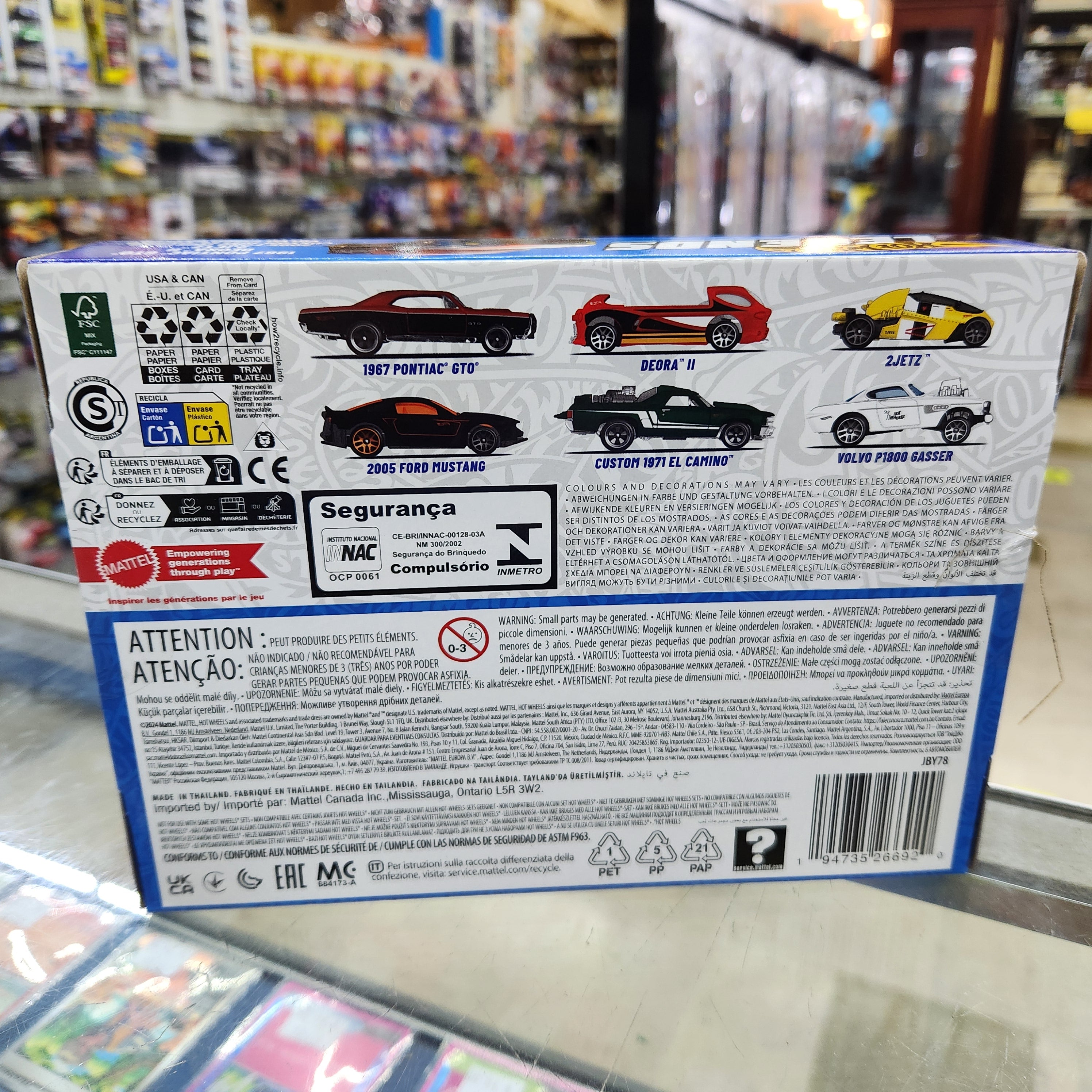 Hot Wheels - 2025 Legends Tour Themed Multi Pack - Pack of 6 Cars