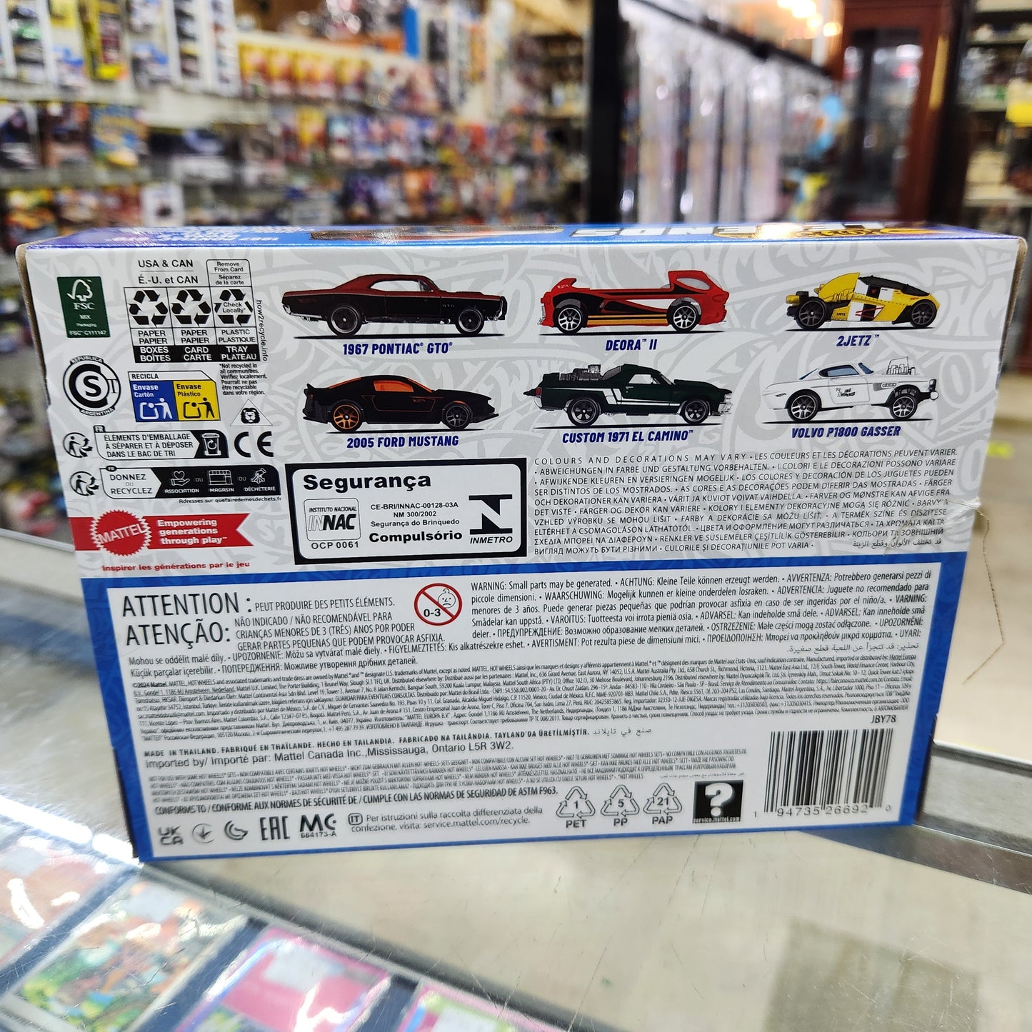 Hot Wheels - 2025 Legends Tour Themed Multi Pack - Pack of 6 Cars