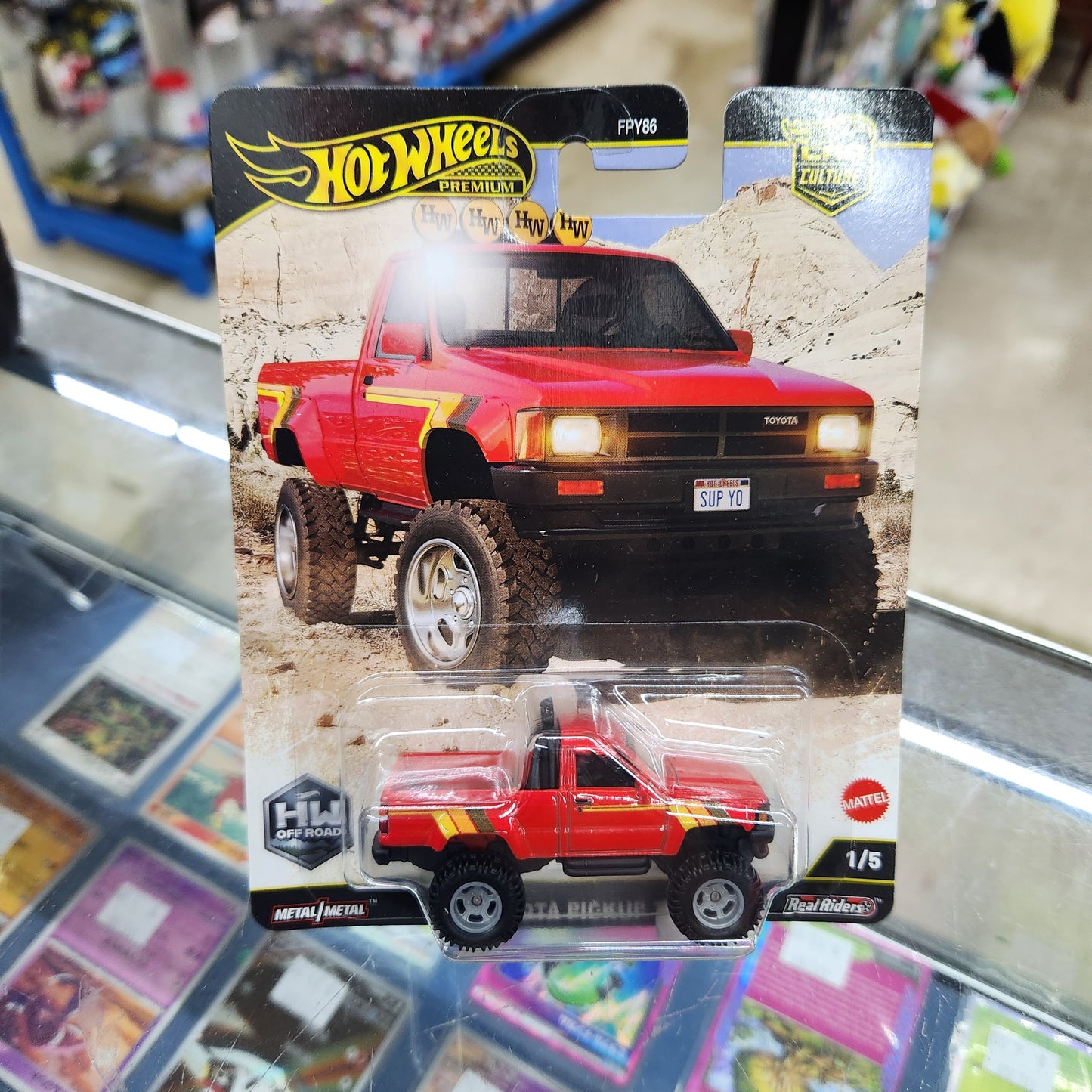 Hot Wheels Premium - Car Culture - 'HW Off Road' - 1987 Toyota Pickup Truck