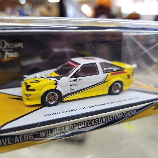 INNO64 - Toyota Sprinter Trueno AE86 'Brunei Diecast Kustom Show 2024'- 1:64 Scale
