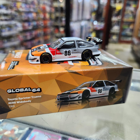 Tarmac Works - Toyota Sprinter Trueno AE86 Widebody TRD 'JonSibal' - 1:64 Scale