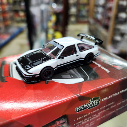 Tarmac Works - Toyota Sprinter Trueno AE86 Widebody by JonSibal (Black/White) - 1:64 Scale