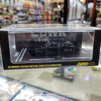 INNO64 -  Nissan Skyline 2000 GT-R (KPGC110) 'Kenmeri' (Black) - 1:64 Scale