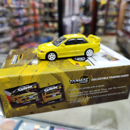 Tarmac Works - Mitsubishi Lancer GSR Evolution III (Yellow) - 1:64 Scale