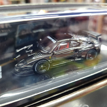 INNO64 - LBWK Ferrari F40 (Chrome Black) - 1:64 Scale