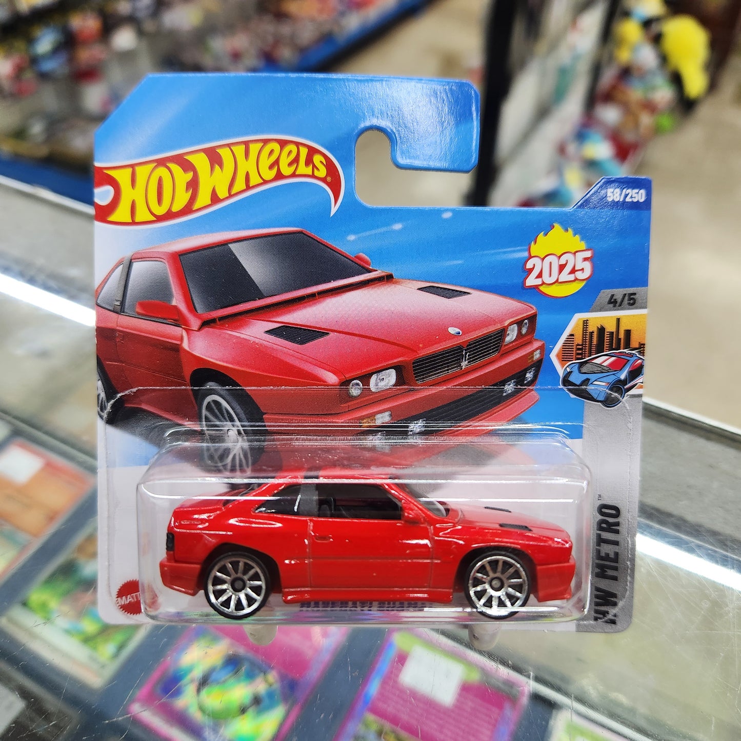 Hot Wheels - Maserati Shamal (Red) - Short Card