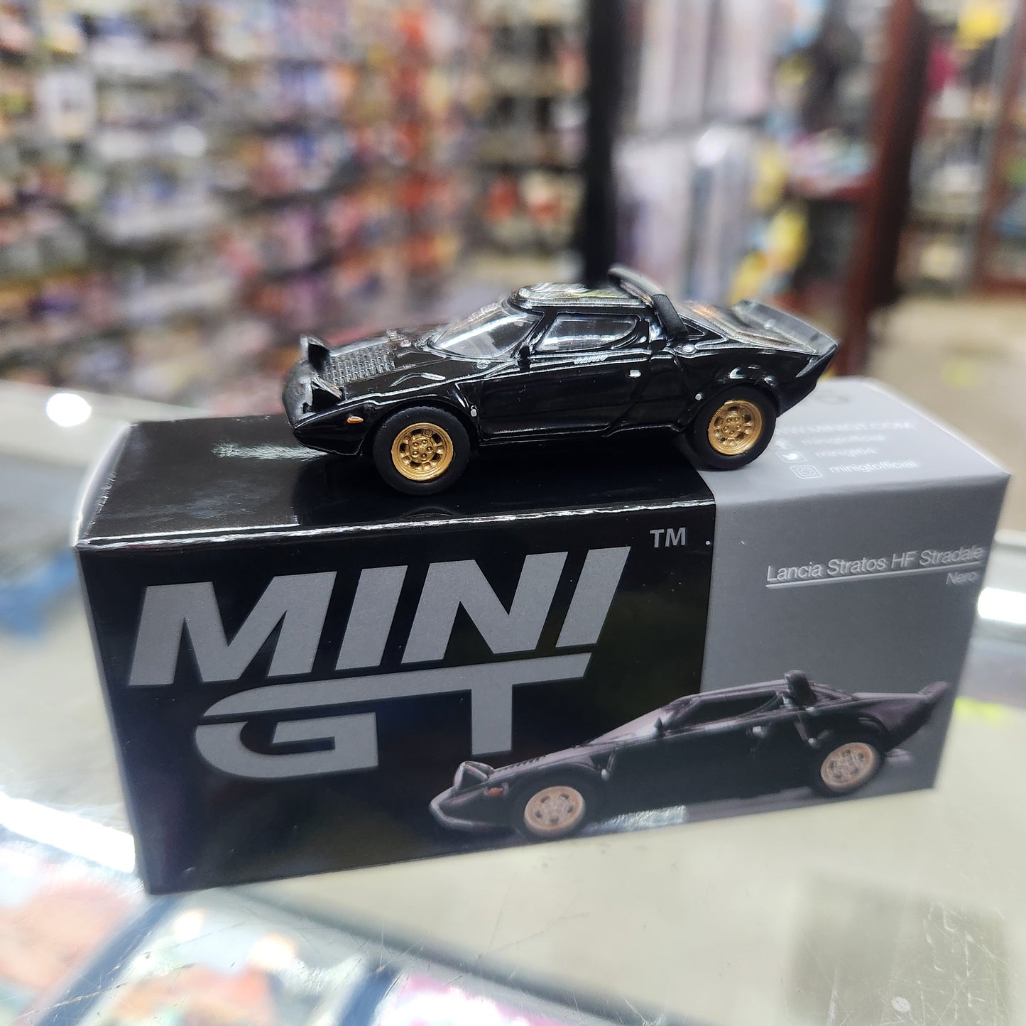 MiniGT - Lancia Stratos HF Stradale Nero (Black) - 1:64 Scale