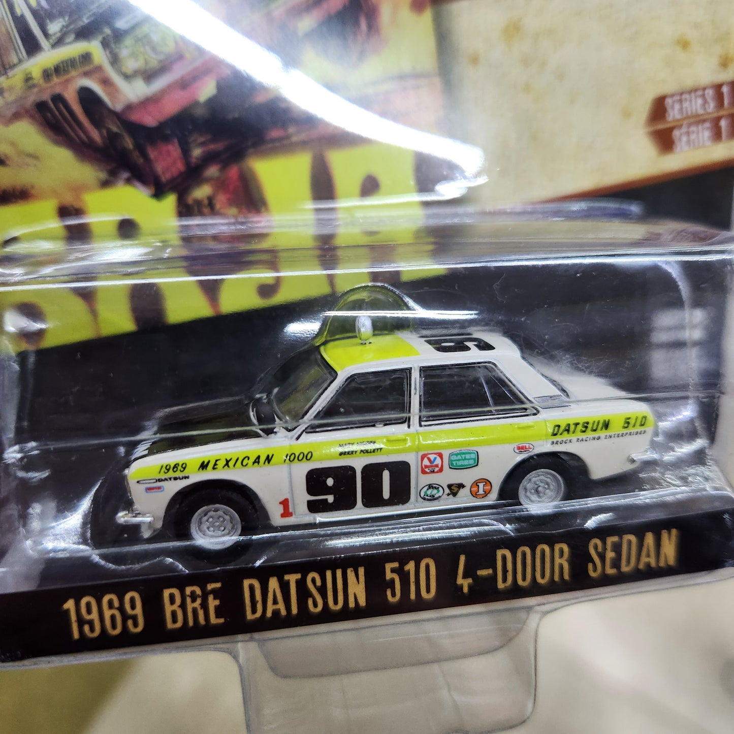 Greenlight - 1969 BRE Datsun 510 (4-Door Sedan) 'Vintage Ad Cars' - 1:64 Scale