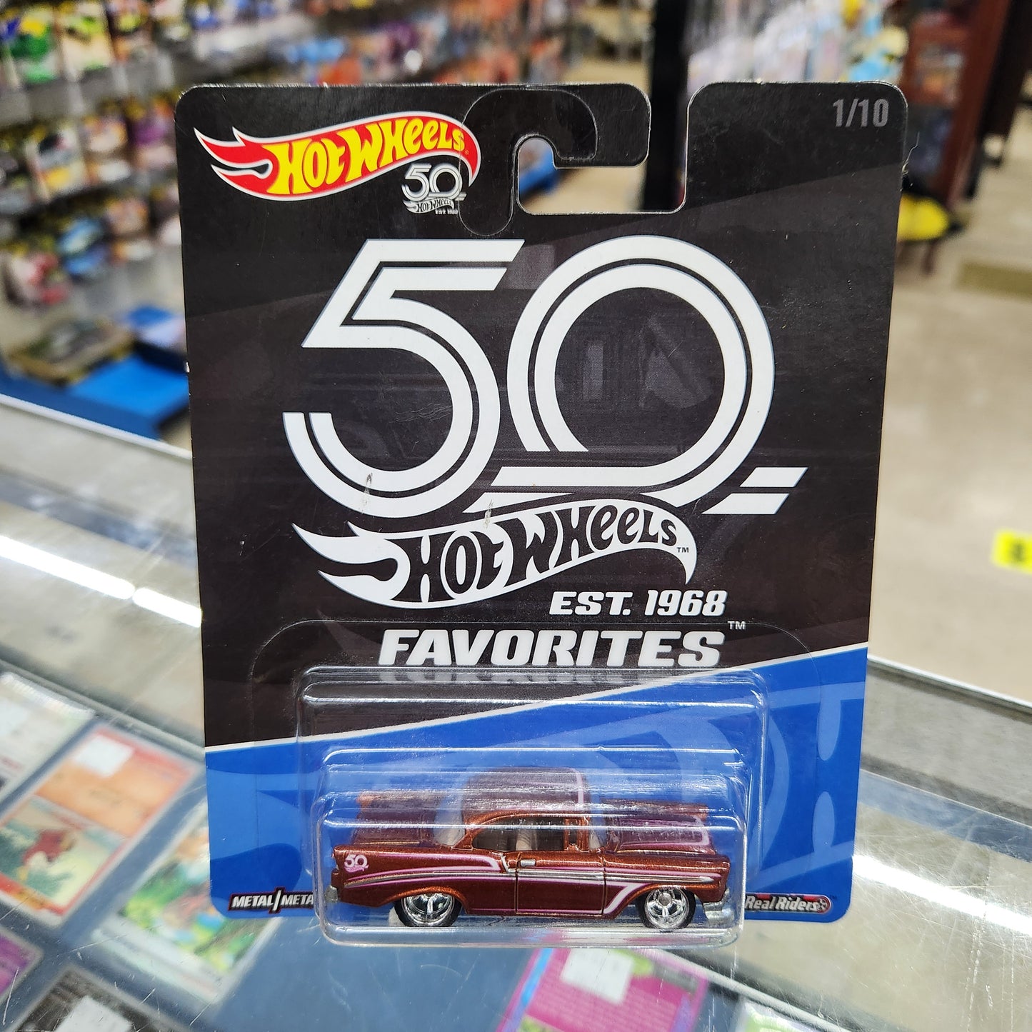 Hot Wheels Premium - '50th Anniversary Favourites' - 1956 Chevy (Maroon)