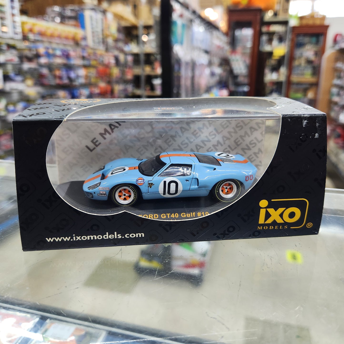 IXO Models - Ford GT40 'Gulf Oil' - 1968 24 Hours of Le Mans - 3 Car Set