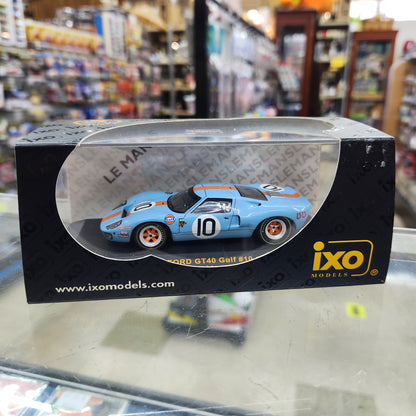 IXO Models - Ford GT40 'Gulf Oil' - 1968 24 Hours of Le Mans - 3 Car Set