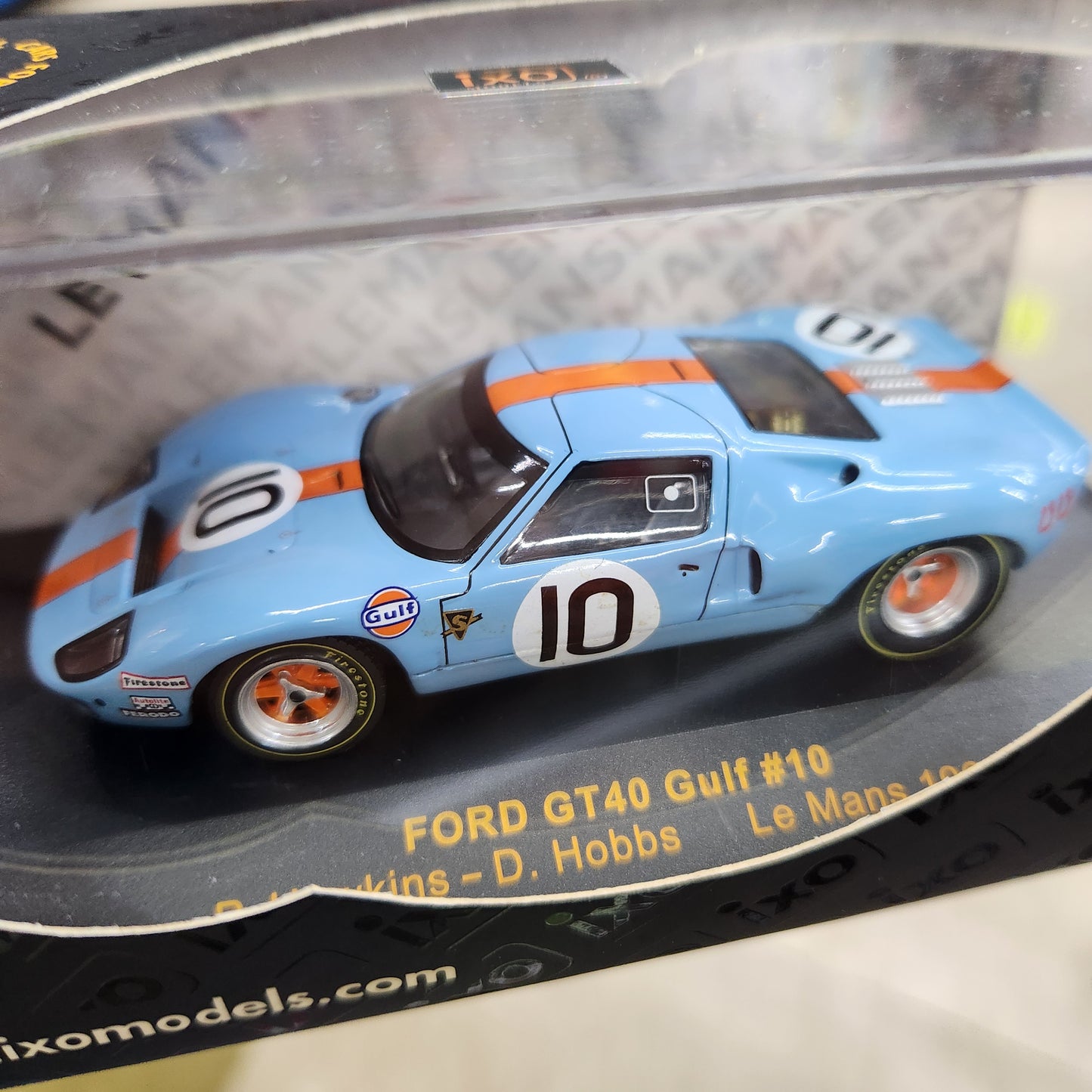 IXO Models - Ford GT40 'Gulf Oil' - 1968 24 Hours of Le Mans - 3 Car Set