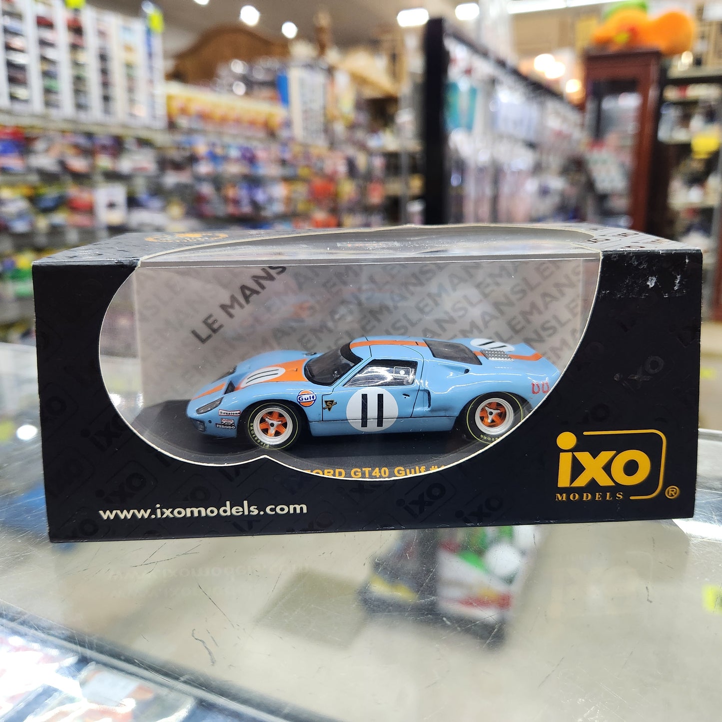 IXO Models - Ford GT40 'Gulf Oil' - 1968 24 Hours of Le Mans - 3 Car Set