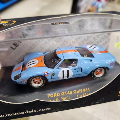 IXO Models - Ford GT40 'Gulf Oil' - 1968 24 Hours of Le Mans - 3 Car Set