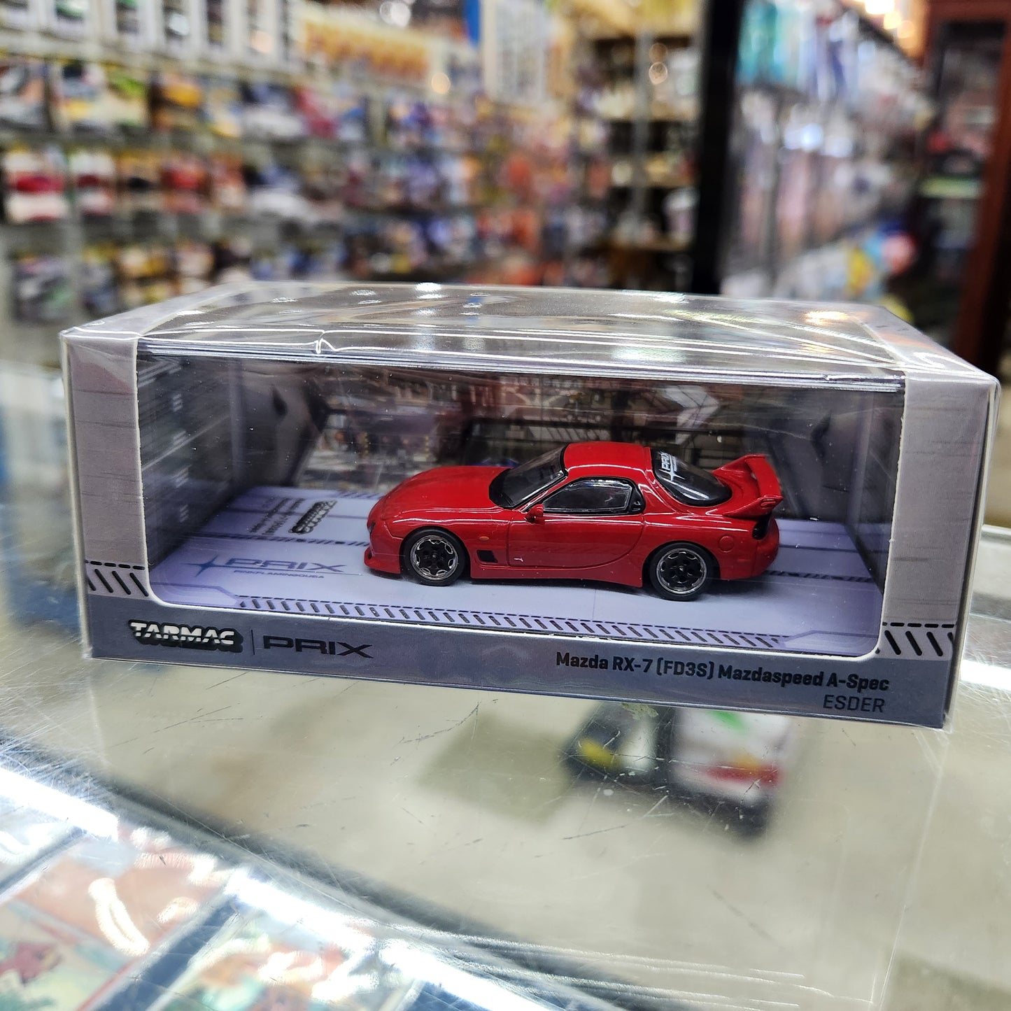 Tarmac Works - Mazda RX-7 (FD3S) Mazdaspeed A-Spec Esder (Red) - 1:64 Scale