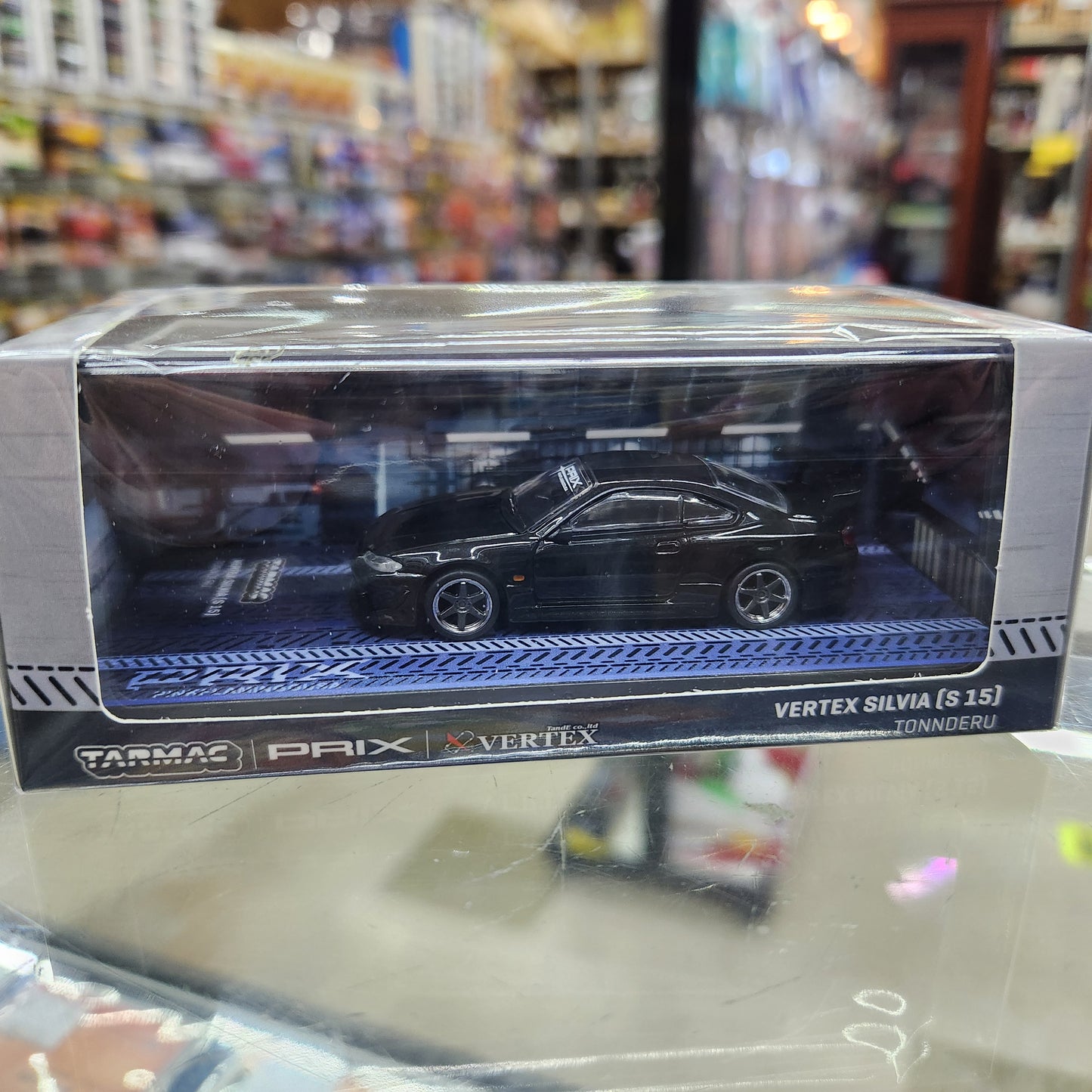 Tarmac Works - Nissan Silvia (S15) Vertex TONNDERU Black - 1:64 Scale