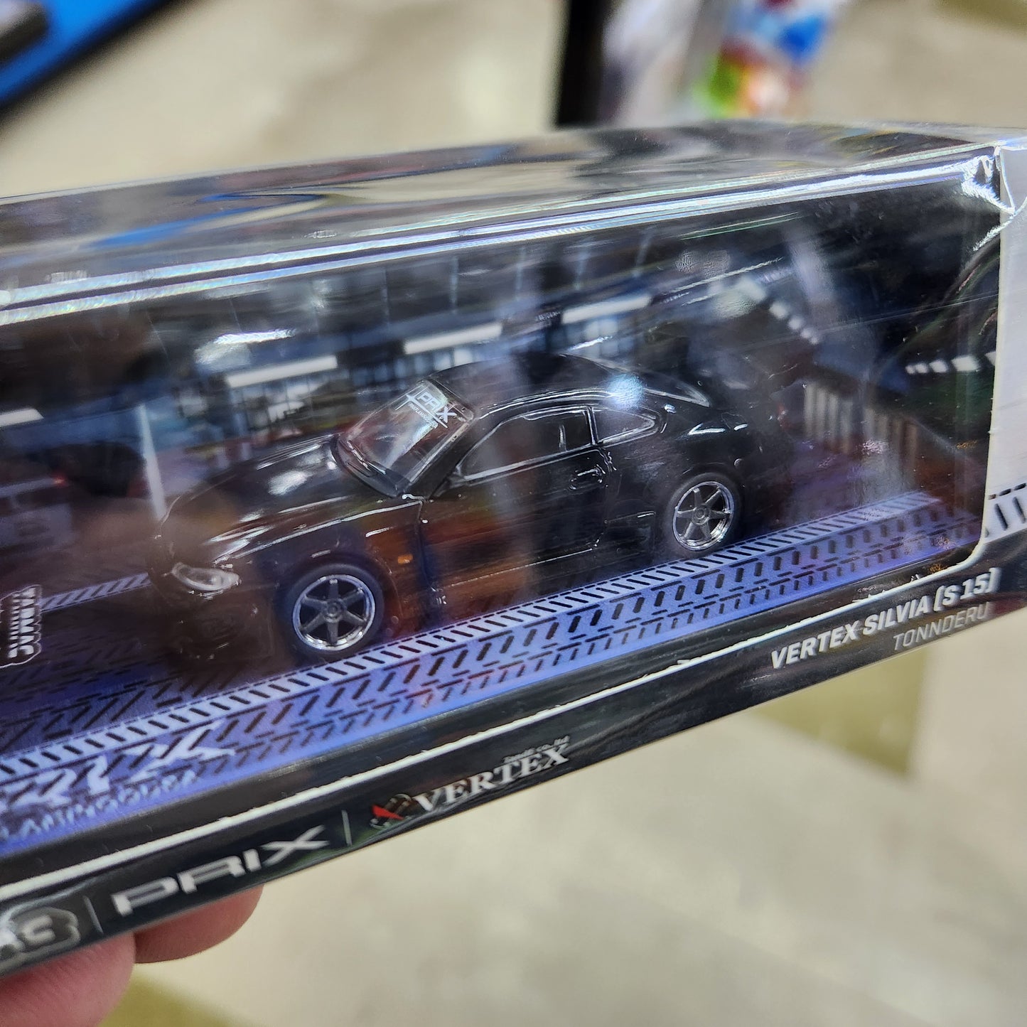 Tarmac Works - Nissan Silvia (S15) Vertex TONNDERU Black - 1:64 Scale