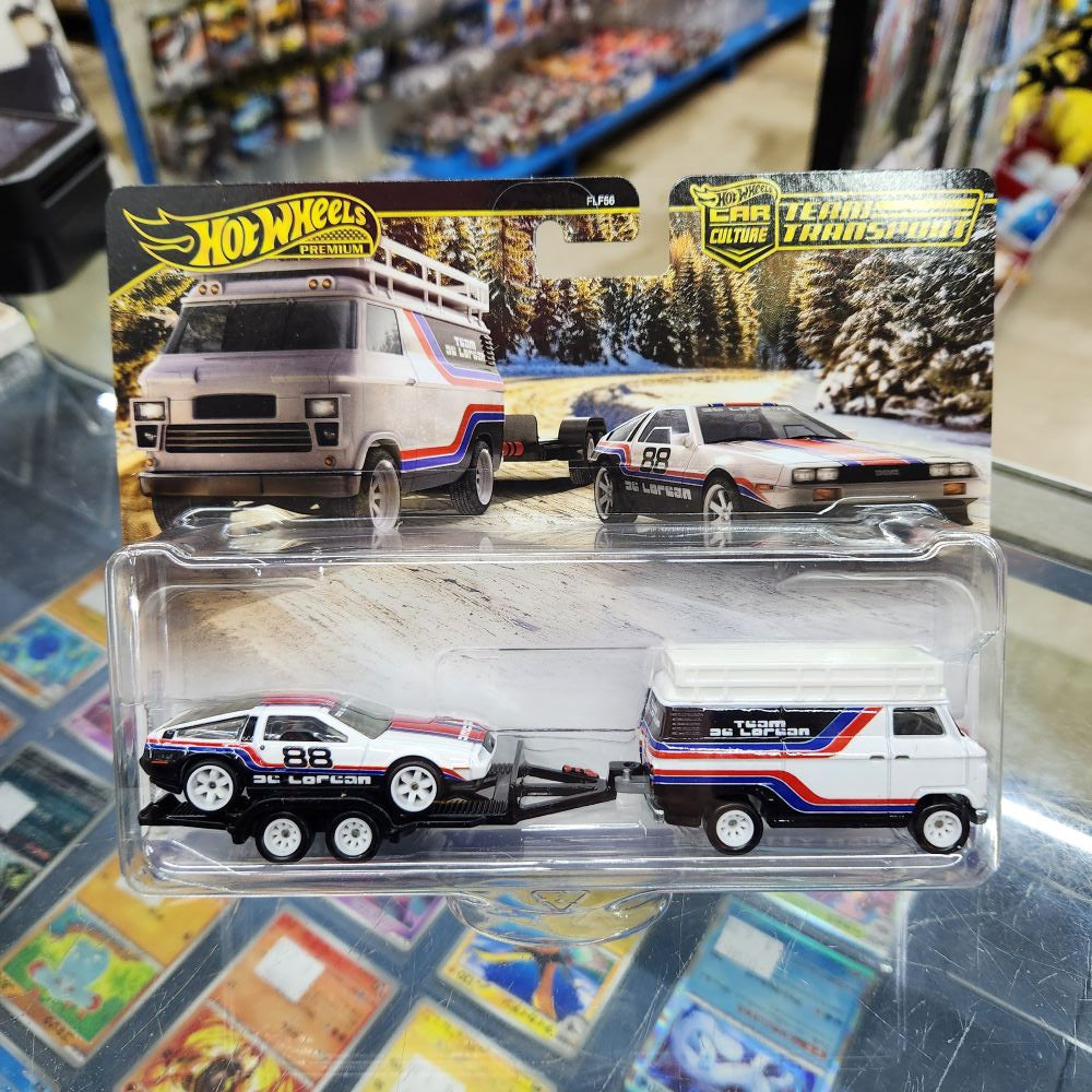 Hot Wheels - Team Transport - DMC Delorean / HW Rally Hauler