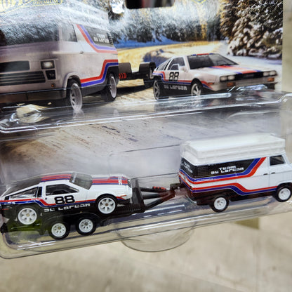 Hot Wheels - Team Transport - DMC Delorean / HW Rally Hauler