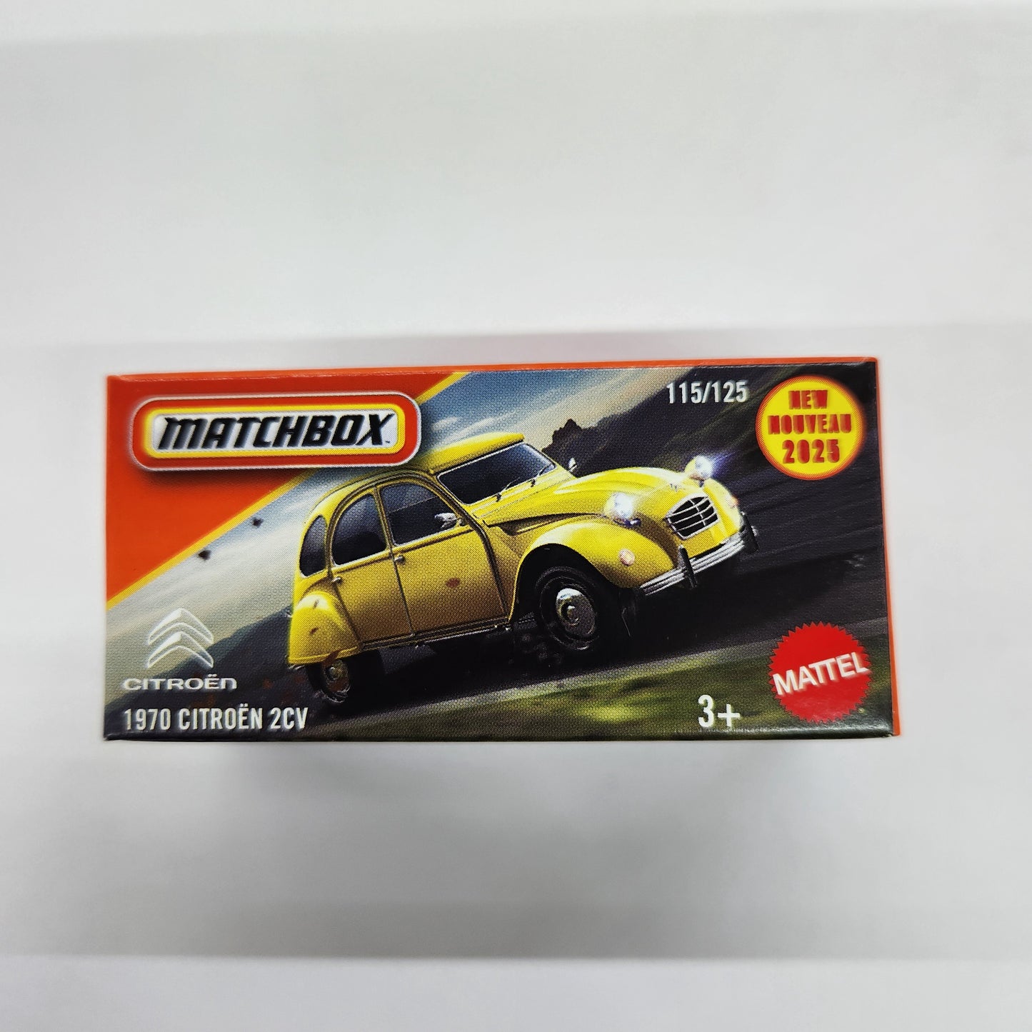 Matchbox - 2025 Power Grabs - 1970 Citroen 2CV (Yellow)