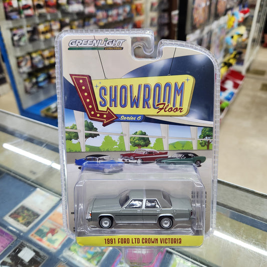 Greenlight - 'Showroom Floor' Series 6 - 1991 Ford LRD Crown Victoria (Light Titanium Metallic) - 1:64 Scale