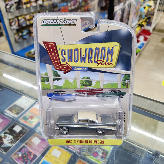 Greenlight - 'Showroom Floor' Series 6 - 1957 Plymouth Belvedere Raw **CHASE**
