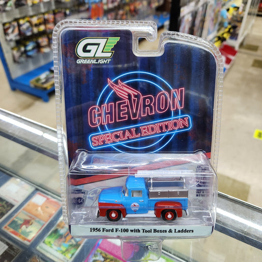 Greenlight - Chevron Special Edition Series 1 - 1956 Ford F-100 Utility - 1:64 Scale