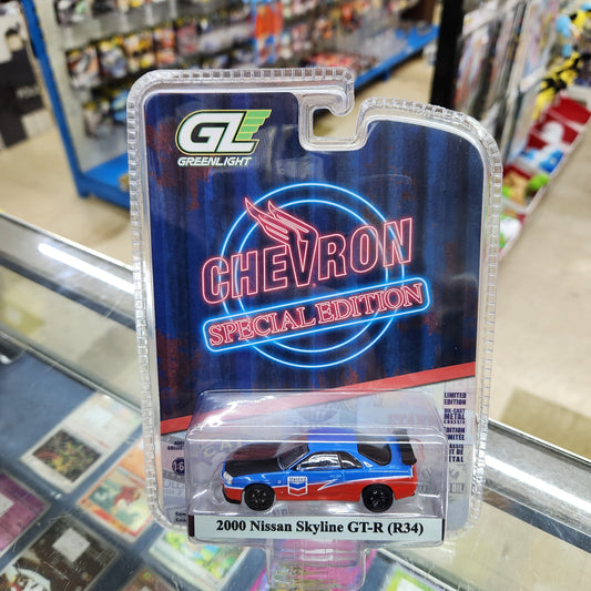Greenlight - Chevron Special Edition Series 1 - Nissan Skyline GT-R (R34) - 1:64 Scale