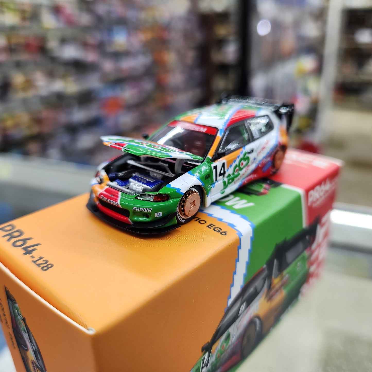 Pop Race - Honda Civic 'Pandem' EG6 (Metallic Jaccs) - 1:64 Scale