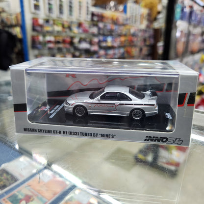 INNO64 - Nissan Skyline GT-R (R33) Tuned 'Mine's' (Silver) - 1:64 Scale