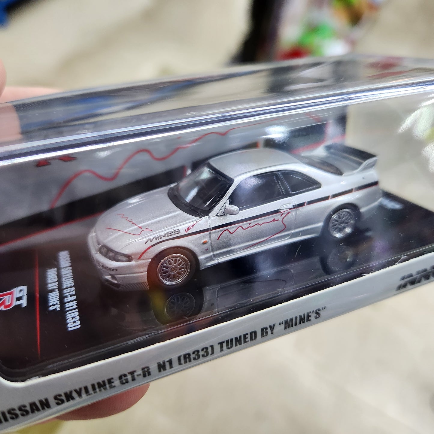 INNO64 - Nissan Skyline GT-R (R33) Tuned 'Mine's' (Silver) - 1:64 Scale
